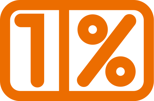 1%