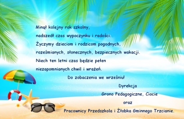 Życzenia na wakacje