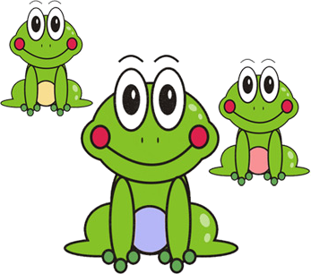 Trzy żabki