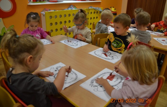 Misie poznają jeżyka