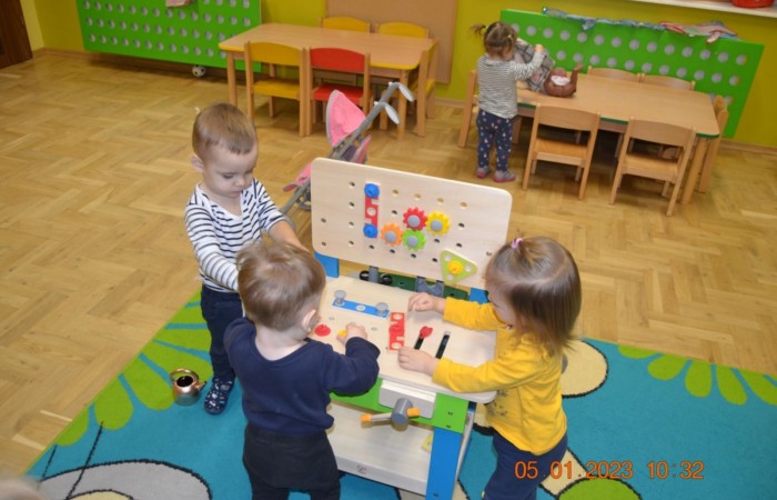 Nowe zabawki w naszym żłobku