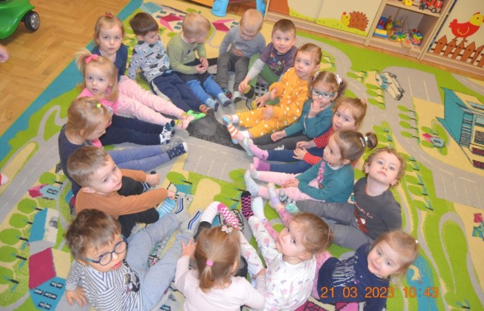 Dzień kolorowej skarpetki u Misiów