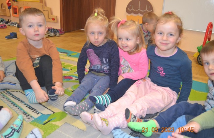 Dzień kolorowej skarpetki u Misiów